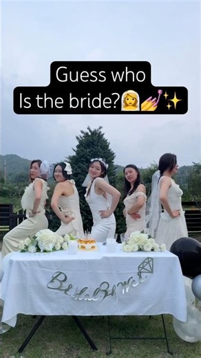 Guess who is the bride? 👰🏻‍♀️💅✨ #bridalshower #bridesmaids #transition