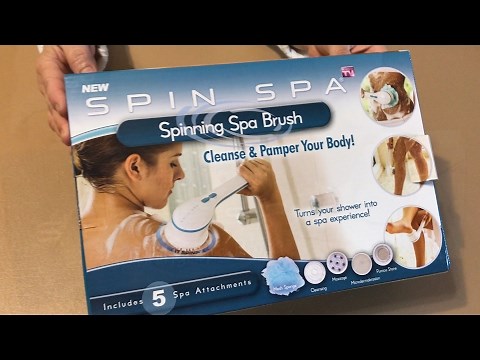 As Seen on TV Spin Spa Body Brush with Attachment