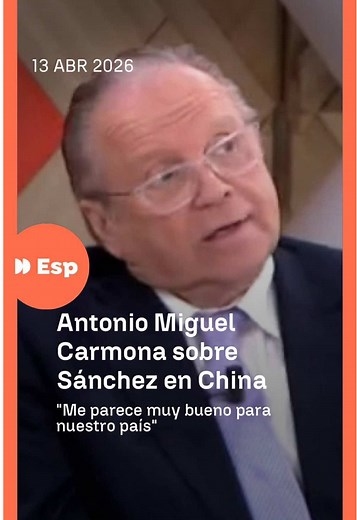 👉🏼 Antonio Miguel Carmona califica como buenas para el país las visitas de Sánchez a China 🗣️ “China considera a España como la puerta hacia Europa” 📲 Consulta más contenidos en la web de #EspejoPúblico y toda la intervención en @atresplayer