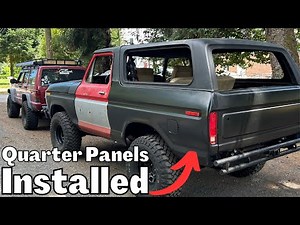 How To Install Quarter Panels EASY! 1979 Ford Bronco Restoration |PART 38|