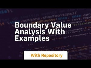boundary value analysis with examples