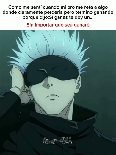 Perder no es una opción con esa palabras #jujutsukaisen#gojosatoru#sukuna#jjk #anime#shorts
