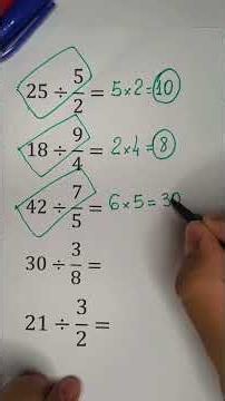 Fraction Division Trick | Maths Short Trick 🔥Confused about how to divide fractions?