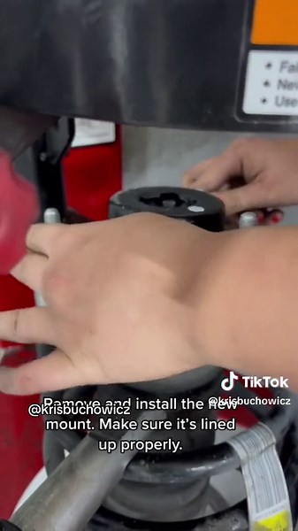 It is the same procedure if you are replacing just the strut. #suspension #strut #toyota #howto #replace #alignment #tiktokcars #mechanic