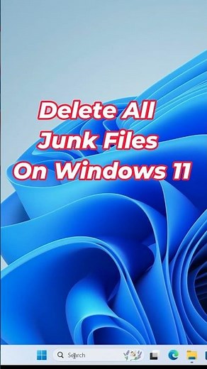How to delete temporary files on Windows 11 #shorts