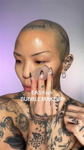 BUBBLE TUTORIAL - the reason why I said it’s easy-ish is purely because it’s quite tedious to blend the shades out while maintaining the edge of it and making sure that the colours don’t b | Mei Pang