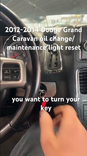 2012-2014 Dodge Grand Caravan oil change/maintenance light reset #automobile #dodge #fyp
