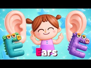 I am "E" monster - Alphabet letter E song (New 3D version)