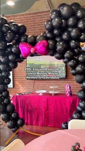 Minnie Mouse Party Ideas + Setup | DIY First Birthday Party Decor 💖