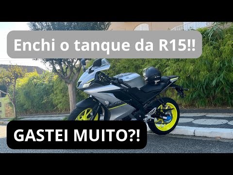 How much does it cost to fill up the R15's tank?? #yamaha #r15