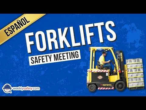 Safety Meeting on Forklifts in Spanish