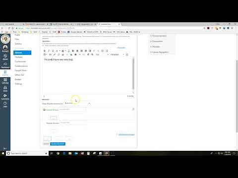 Canvas Quiz - Create a Multiple Dropdown Question