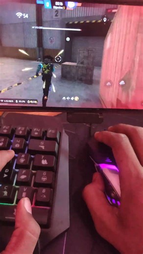 Pc❌Mini mobile setup ✅ Free Fire Gamming keyboard ⌨️ 🖱️📱! Mix pro geek gammer #ggmousepro2 #garenaf