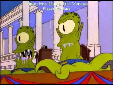 Los Simpson: extraterrestres y bipartidismo.wmv