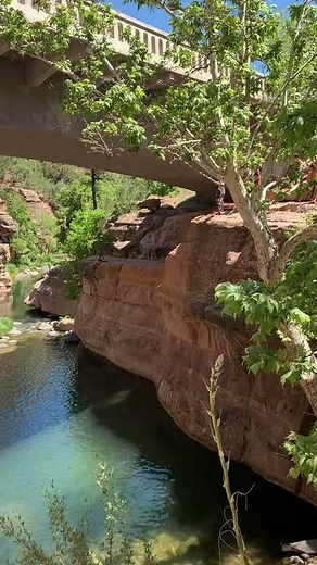 Cliff Jumping at Sedona AZ - Slide Rock