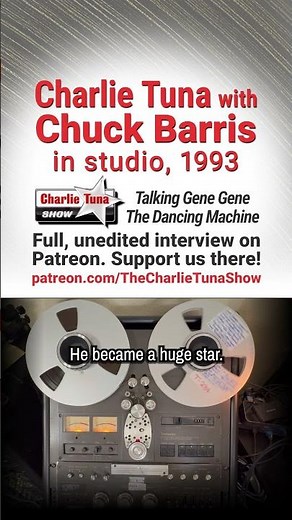 Charlie Tuna with Chuck Barris, 1993 — CT 00009, Talking about Gene Gene The Dancing Machine
