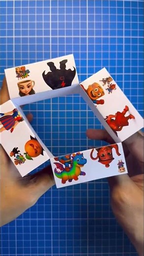 💙Paper Art💙#art #paperart #puzzle #minicombo #papercraft #cute #diy #rumi #toys #minecraft #shorts