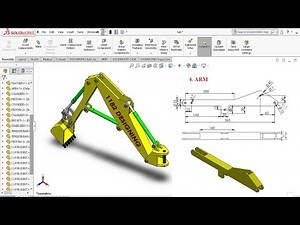 "SolidWorks Tutorial: JCB Controller Part Design for Beginners" 4.ARM
