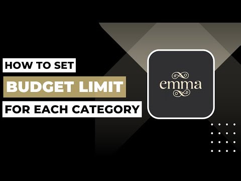 How To Set Budget Limits For Each Category In Emma