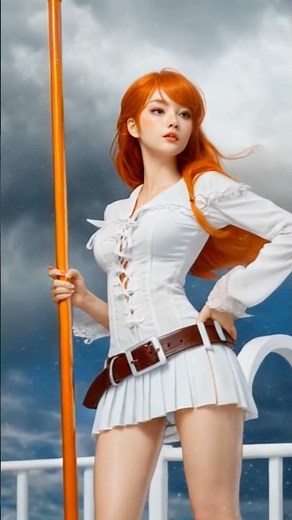 One Piece in AI generated #onepiece #nami #nicorobin #boahankock