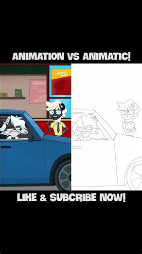 Animation Vs Animatic // ROCKY RAKOON behind scenes #rockyrakoon #animation #funny #cartoon #memes