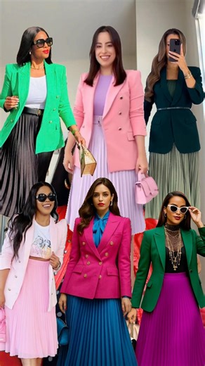 Fashionable ways to style your pleated skirts. 💖 #fashion #style #trending #trendingreels #reels