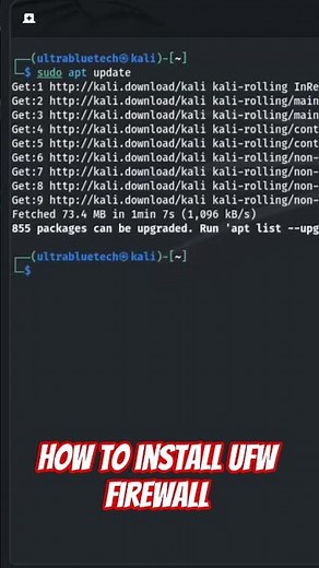 How to install UFW firewall in Linux. #cybersecurity #coding #linuxcommandlinetutorial