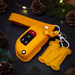 Handcrafted Leather Car Accessories Leather Key Fob Cover for Gladiator Jt Sahara Wrangler Jl Jlu Rubicon Christmas Gift Xmas Gift - Etsy
