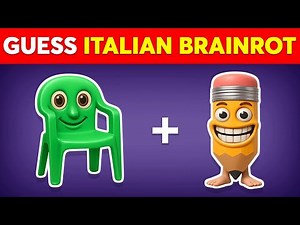 Guess The Italian Brainrot Animal By Emoji | Steal A Brainrot | Brainrot Quiz
