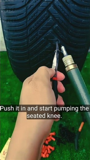 How to Fix a Car Tire Puncture Like a Pro! 🚗🔧 #shorts #tire #puncture #usa #usashorts