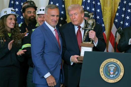 Trump gets trophy for: ‘Undisputed champion of beautiful clean coal’