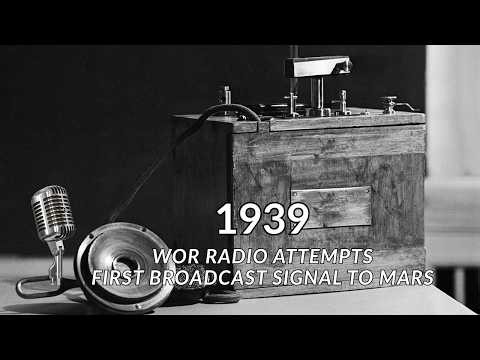 1939: WOR Radio Attempts First Broadcast Signal to Mars | Historic Planetary Experiment