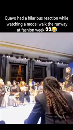Quavo’s reaction at Fashion Week 😭…#quavo #quavohuncho #migos #fashionweek #funny #trending