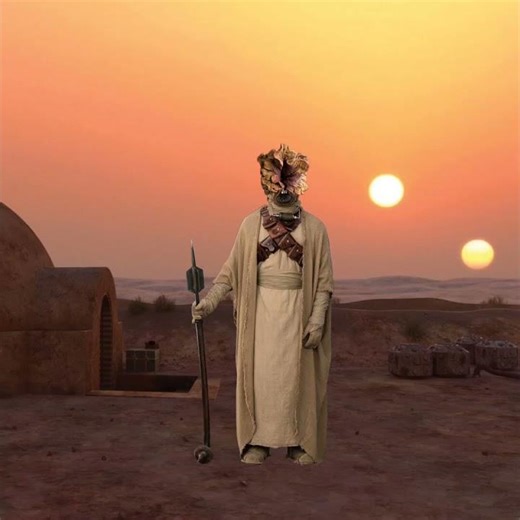 Behold, The Tusken Clicker 🤣 #funnyedit #hilariousedits #starwars #thelastofus #capcutediting