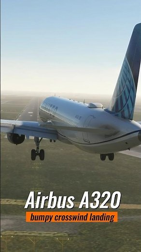 Mastering Crosswinds: Bumpy Landing in Toronto with Winwing’s Ursa Minor Airbus Stick! #shorts