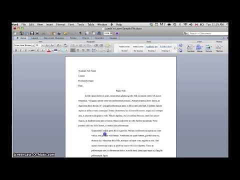Indenting a Block Quotation (2 ways) in Word 2010 (Mac)