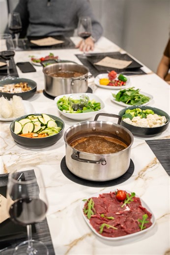 Invisacook brings a new way of cooking directly to your dining table. With invisible induction technology seamlessly integrated beneath ceramic surfaces, you can prepare meals, cook, and dine all in the same place—without visible burners or a traditional cooktop. The dining table becomes a true multifunctional surface. On the same table, you can prepare food, cut ingredients, cook your favorite dishes, and serve them immediately. Once the cooking is done, the table naturally transforms into the 