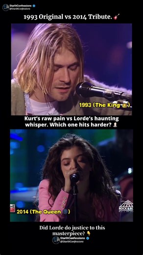 Kurt Cobain vs Lorde: The Unbelievable Difference 😱 #nirvana #kurtcobain #lorde #allapologies