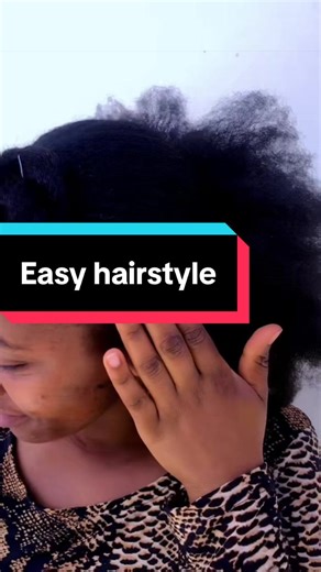 Simple and Easy Hairstyle for Natural Black Hair