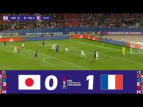 日本 vs. フランス [0-1] | FIFA U20 ワールドカップ チリ 2025 | 試合ハイライト！