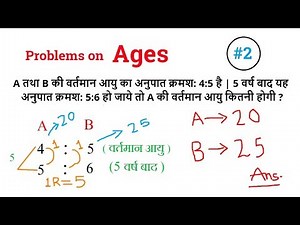 Problems on Ages Part-2 | Basic Methods with Examples - आयु सम्बन्धी प्रश्न - Math - Aptitude tricks