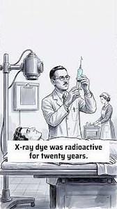 Doctors once injected patients with an X-ray dye that was radioactive. #radiology #xray