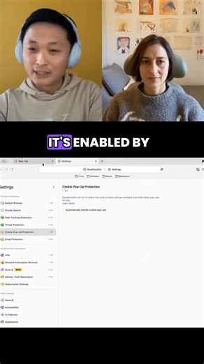 DuckDuckGo on Instagram: "Duck Tales — a behind-the-scenes look at DuckDuckGo. Ep.11: “I love cookie pop-ups...” said no one, ever. How DuckDuckGo is making the sites you visit less annoying and more private, with cookie pop-up protection. Full episode: https://insideduckduckgo.substack.com/p/duck-tales-how-duckduckgo-makes-the #duckduckgo #privacy"
