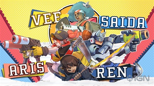 The 4-player couch co-op action game Ra Ra Boom rockets you to a future Earth overrun by rogue AI! #IGNLive #IGNSummerOfGaming | IGN