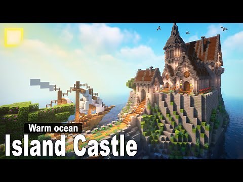 Minecraft: How to build an Island Castle + Interior | Tutorial [part2]