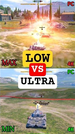 LOW vs ULTRA Graphics 😱 WoT Blitz REFORGED!? #wotblitz