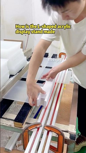 How is the L-shaped acrylic display stand made #acrylicdisplaystand #hotbending #acrylicproduct