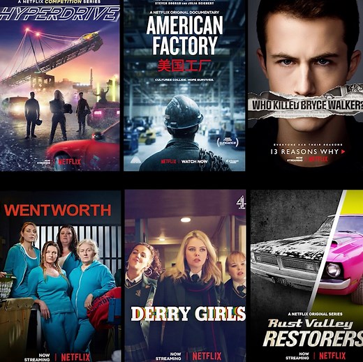New On Netflix This Week: American Factory 13 Reasons Why Season 3 Hyperdrive Rust Valley Restorers Simon Amstell: Set Free Love Alarm Hero Mask: Part II A note to: WATCH DERRY GIRLS! And if you're looking for more shows that "Spark Joy" — try these: https://www.netflix.com/browse/genre/2990488?so=su | Netflix