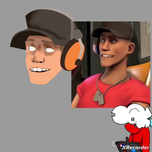 Dibujando a Scout de tf2 pero le echo más esfuerzo xd #drawing #tf2