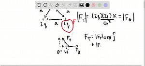 What is the net electric force on the charge located at the lower right-hand corner of the triangle shown here? FIGURE CANT COPY | Numerade